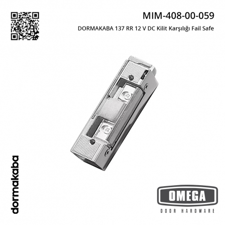DORMAKABA 137 RR 12 V DC Kilit Karşılığı Fail Safe